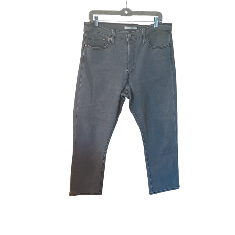 Levi's Women 32 Gray Denim Button Fly "Wedgie Straight" Leg Denim Jeans